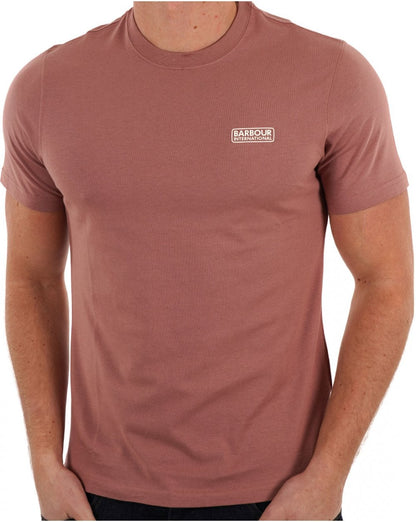 Barbour International Small Logo T-shirt Vintage Pink