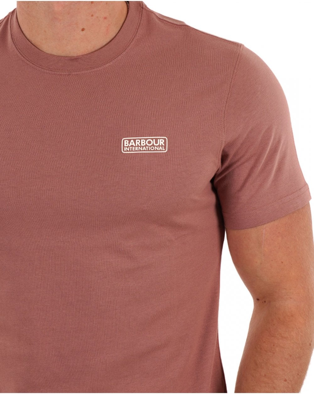 Barbour International Small Logo T-shirt Vintage Pink