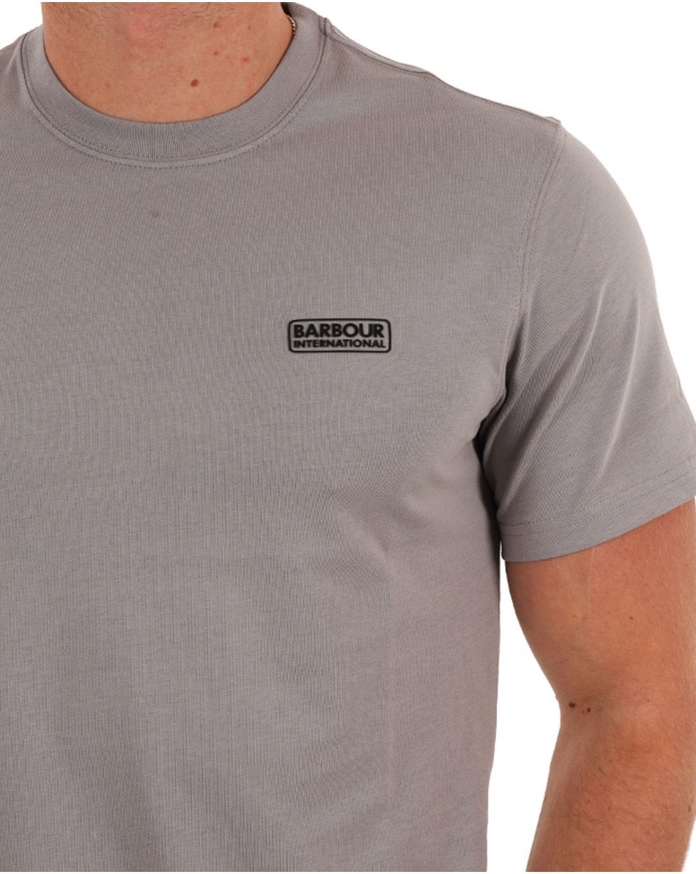Barbour International Small Logo T-shirt Pale Slate