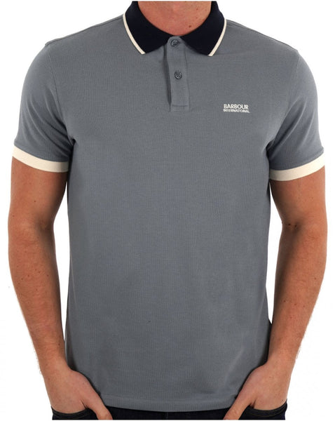 Barbour International Howall Polo Washed Blue