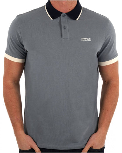 Barbour International Howall Polo Washed Blue