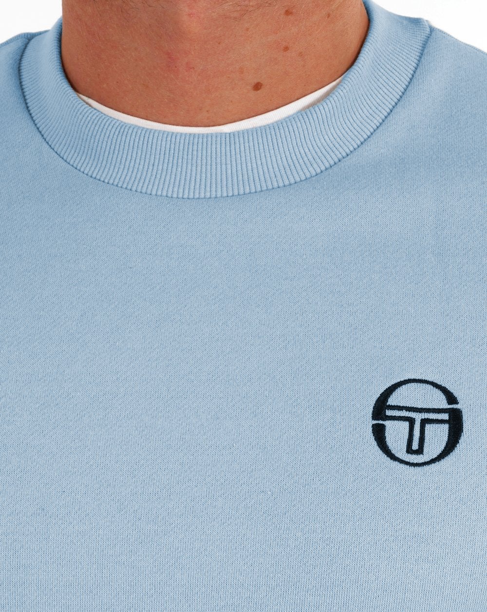 Sergio Tacchini Logo Sweat Sky/White