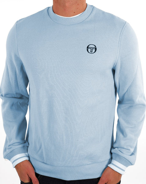Sergio Tacchini Logo Sweat Sky/White