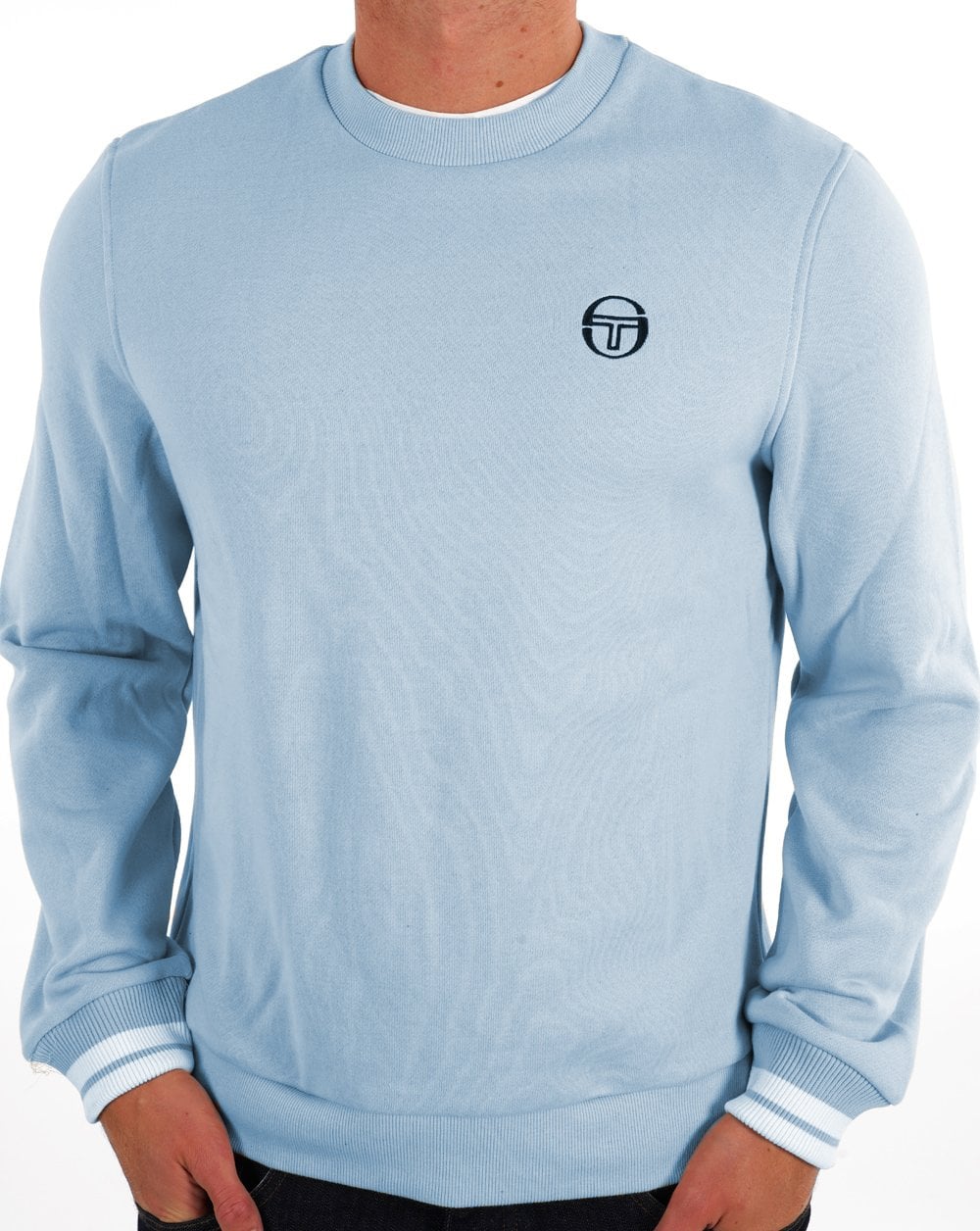 Sergio Tacchini Logo Sweat Sky/White