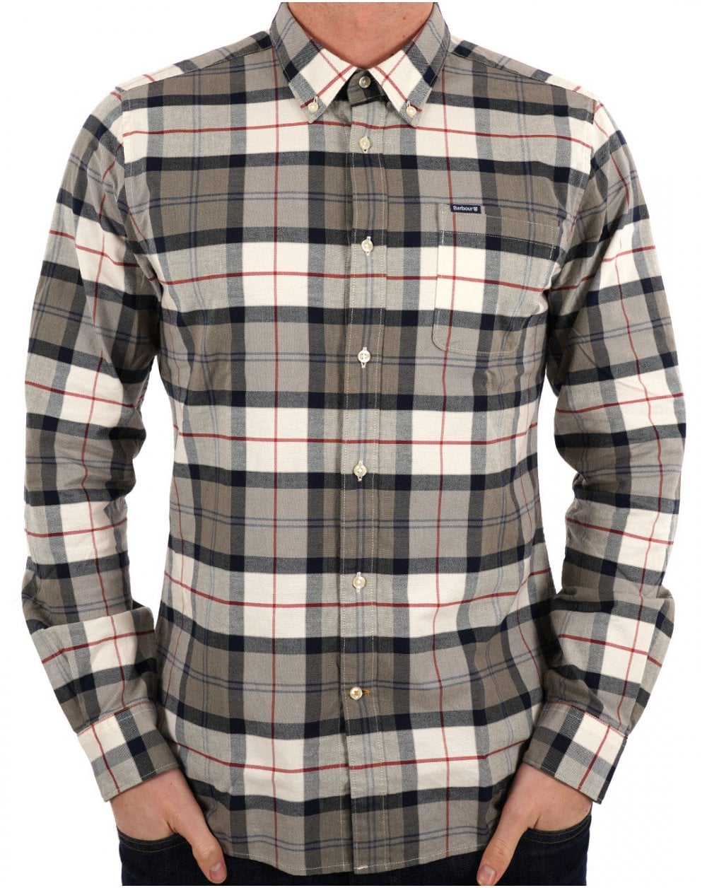 Barbour Lewis Tailored Shirt Bleached Pine Tartan