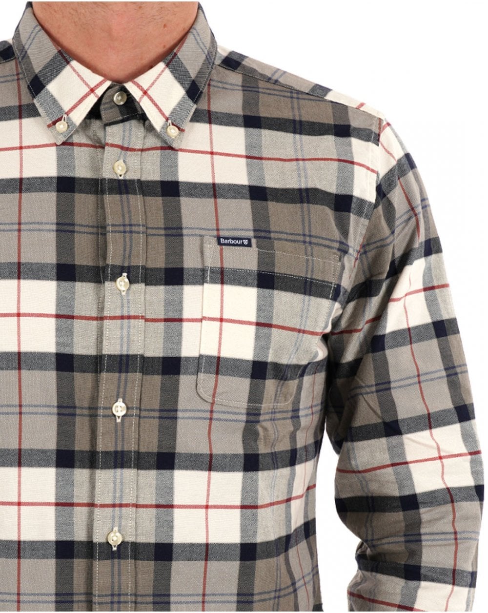 Barbour Lewis Tailored Shirt Bleached Pine Tartan