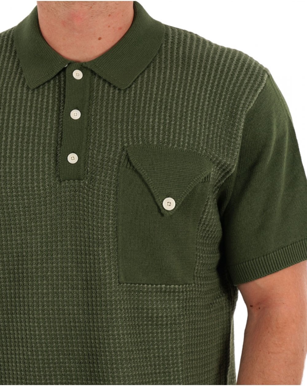 Pretty Green Roxy SS Knit Polo Green