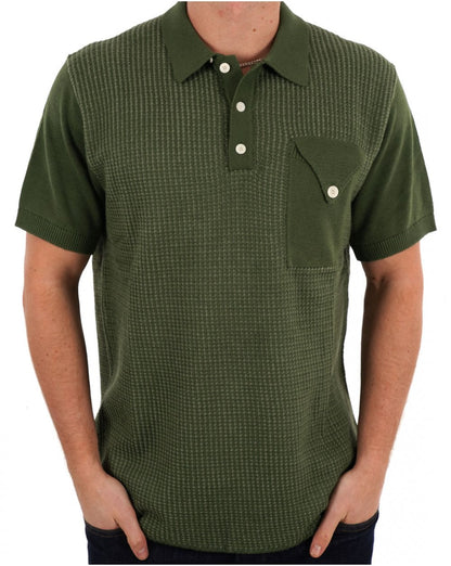 Pretty Green Roxy SS Knit Polo Green