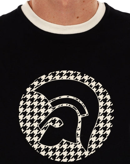 Trojan Houndstooth Logo T-shirt Black