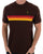 Trojan Retro Stripe Pique T-shirt Chocolate