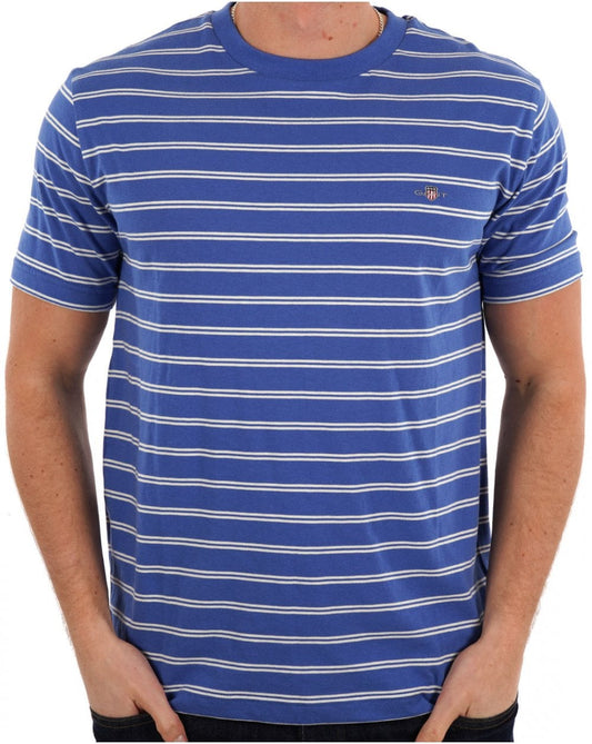 Gant Gant Striped T Shirt Rich Blue