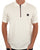 Trojan Ottoman Rib Chrome Zip Polo Ecru