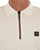 Trojan Ottoman Rib Chrome Zip Polo Ecru