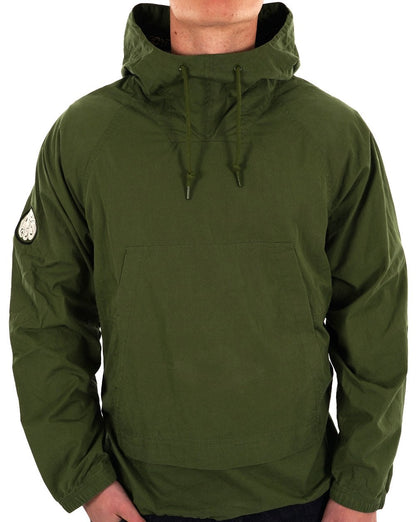 Pretty Green Feltham Smock Khaki Green