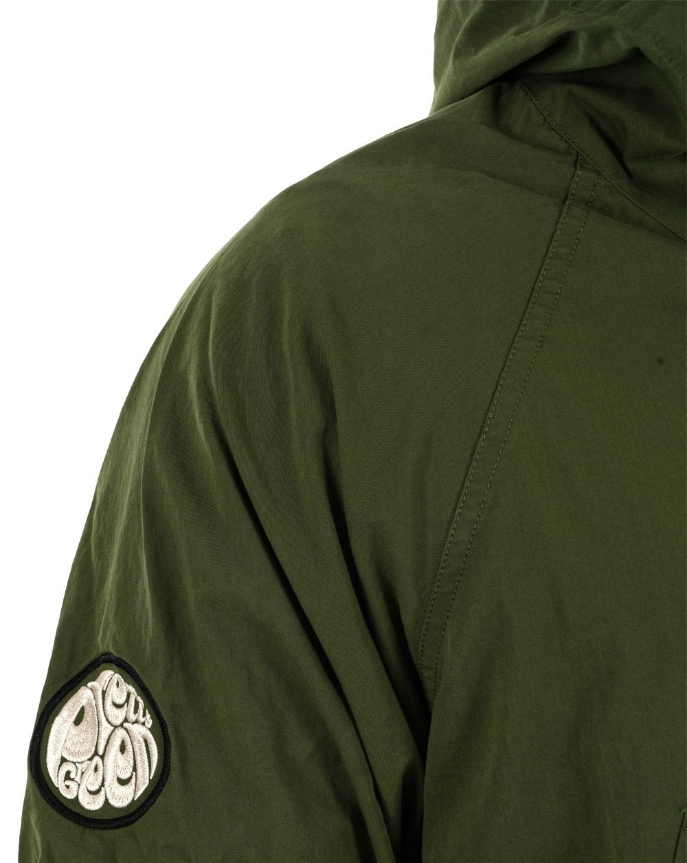 Pretty Green Feltham Smock Khaki Green