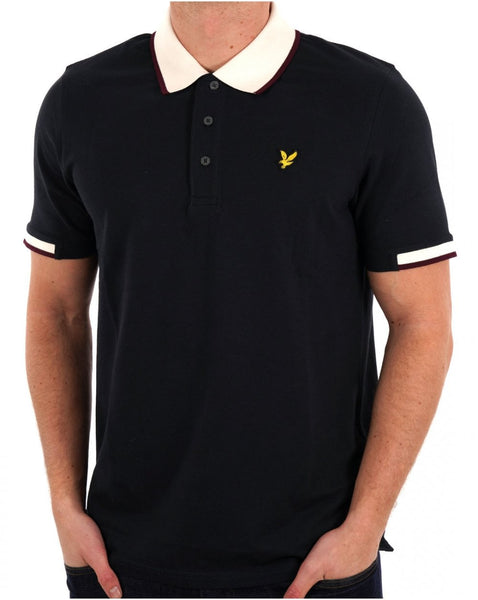 Lyle & Scott Tipped Polo Shirt Navy