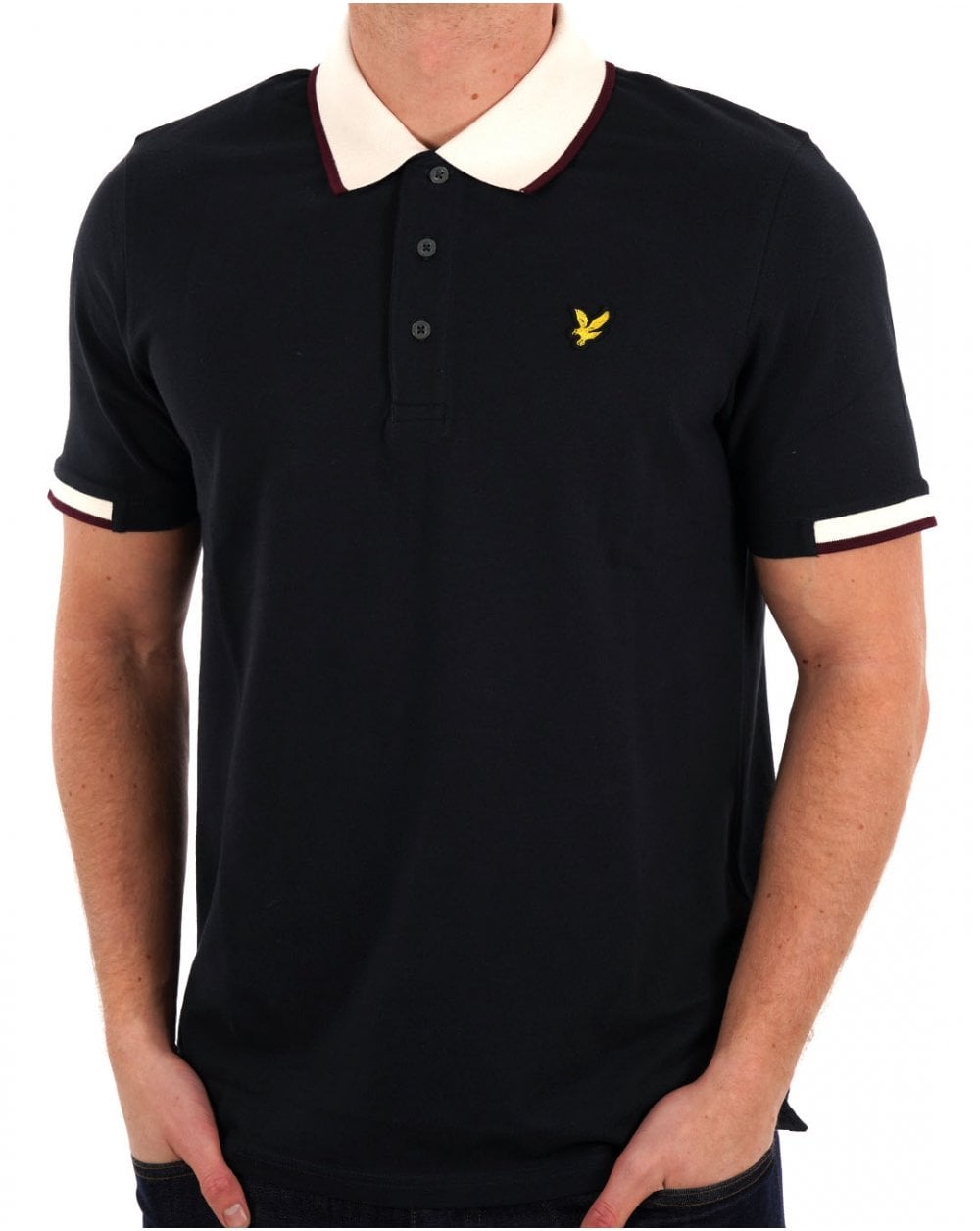 Lyle & Scott Tipped Polo Shirt Navy