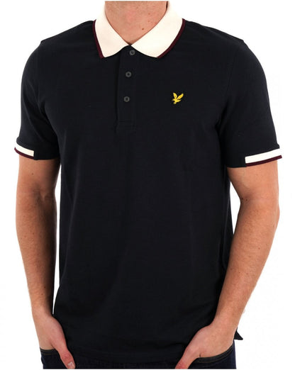 Lyle & Scott Tipped Polo Shirt Navy