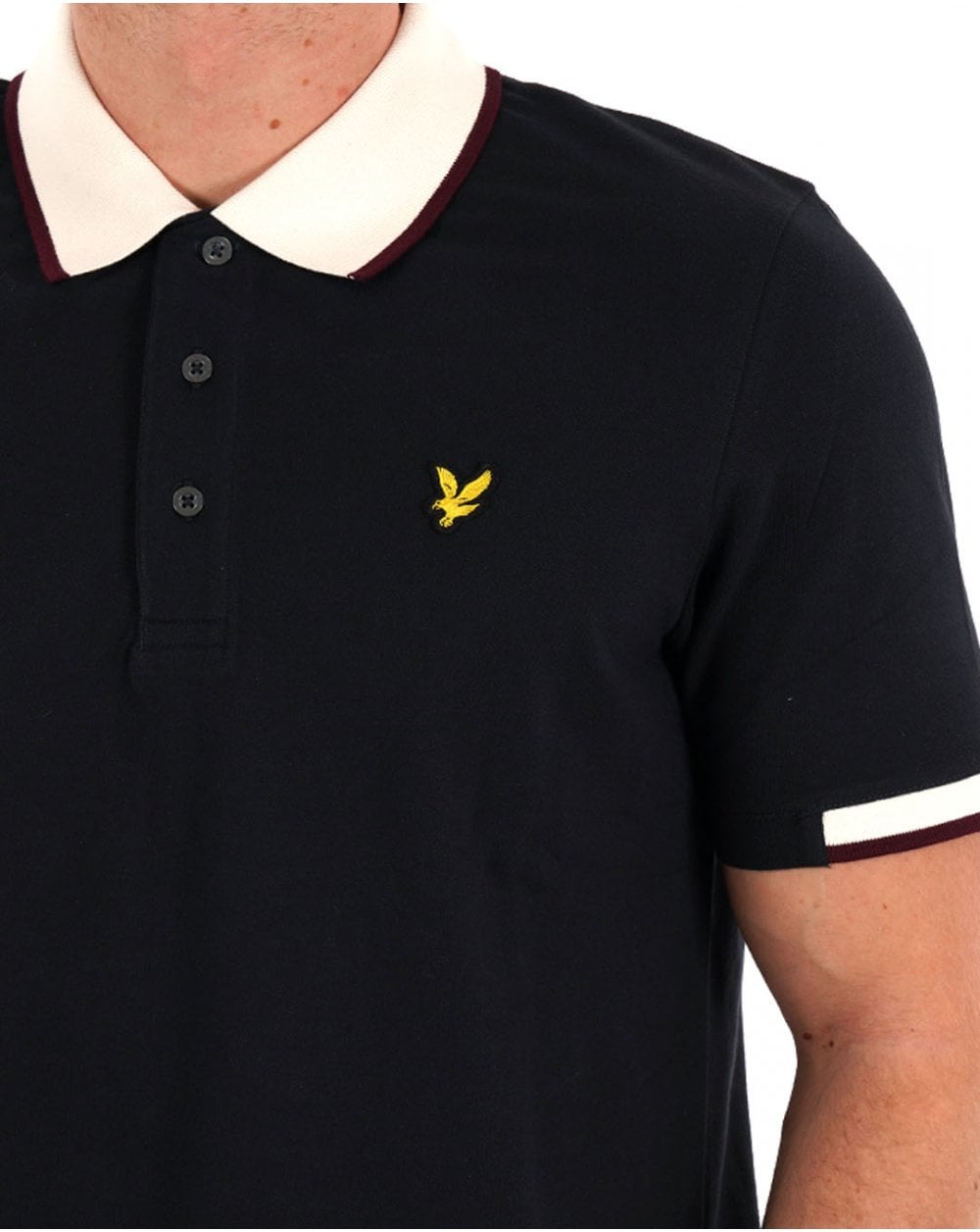 Lyle & Scott Tipped Polo Shirt Navy