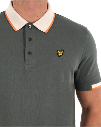 Lyle & Scott Tipped Polo Shirt Green
