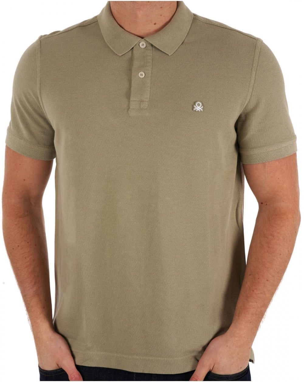 Benetton Polo Shirt Dark Stone