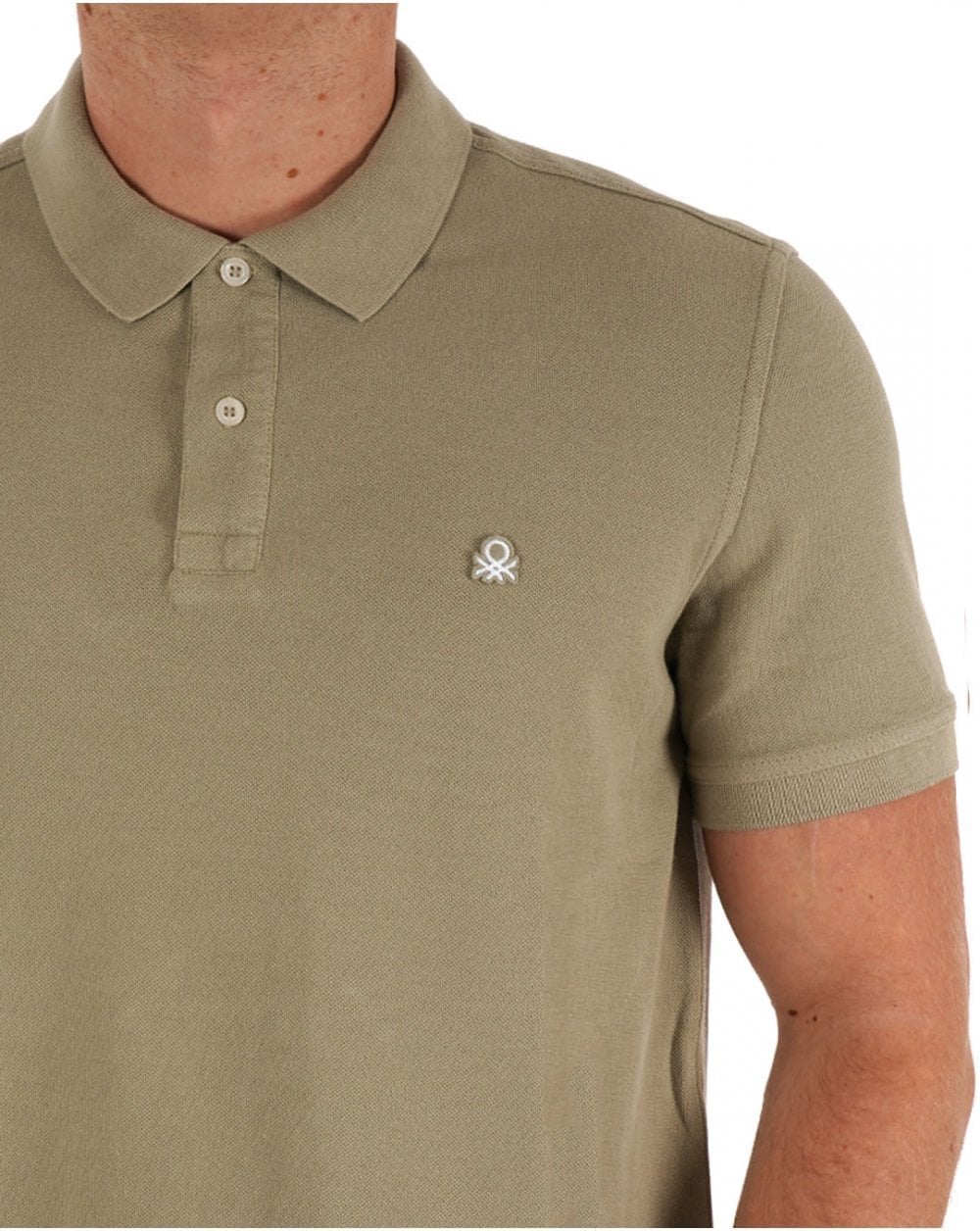 Benetton Polo Shirt Dark Stone