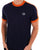 Sergio Tacchini Retro T Shirt Navy Orange