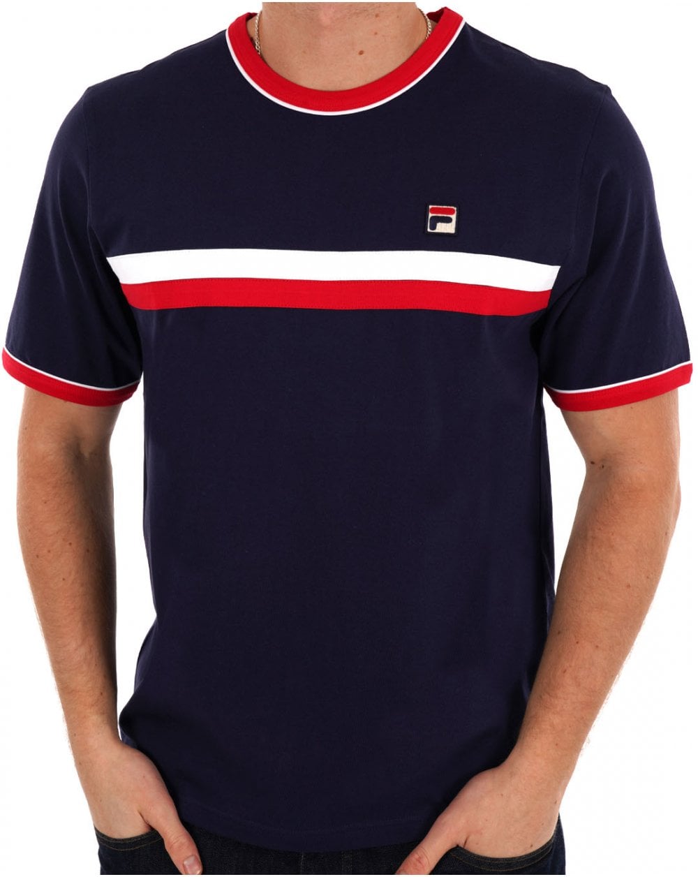Fila Vintage Razee T Shirt Navy