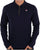 Fila Vintage Rib Zip Polo Navy