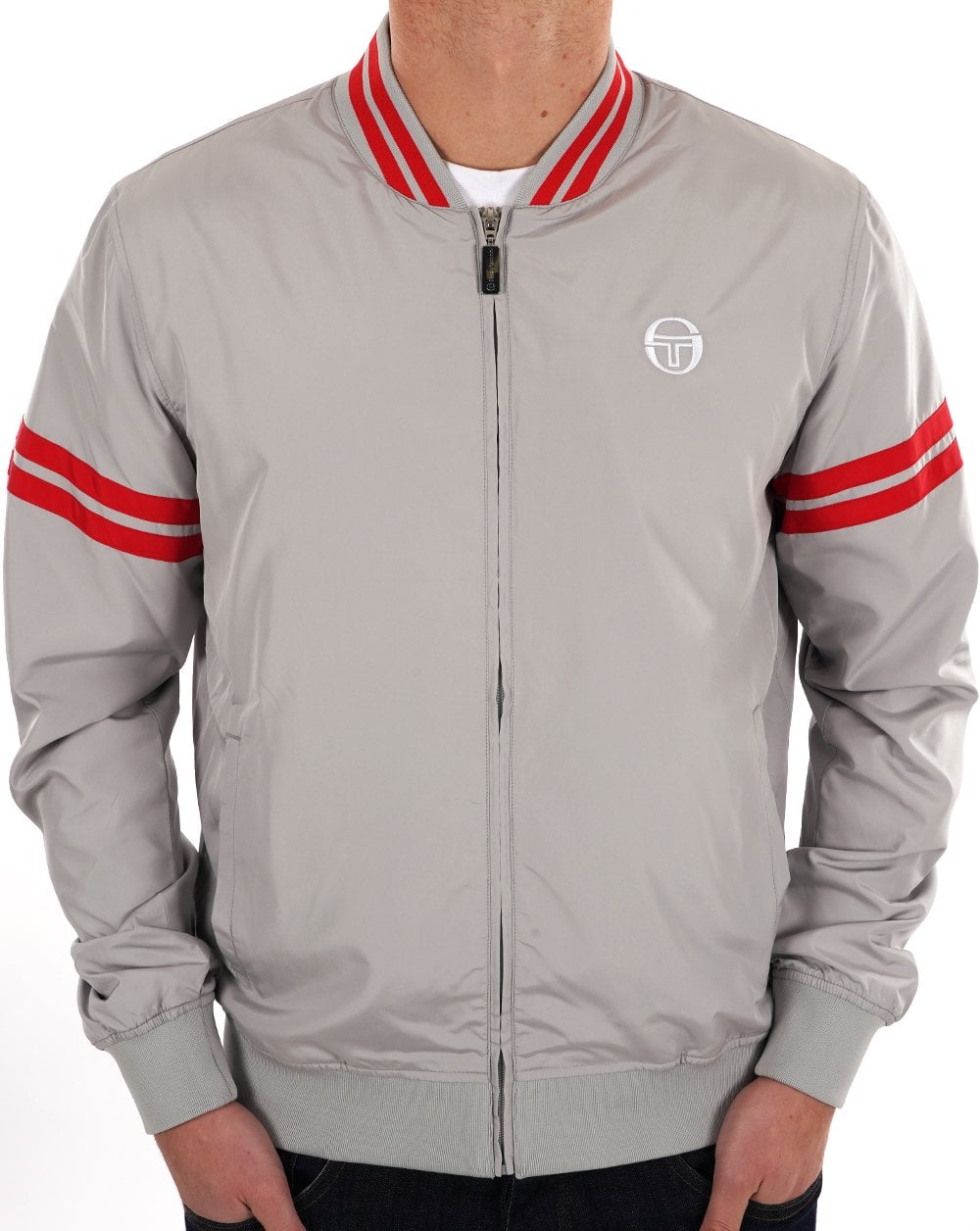 Sergio Tacchini Grello Bomber Jacket Grey