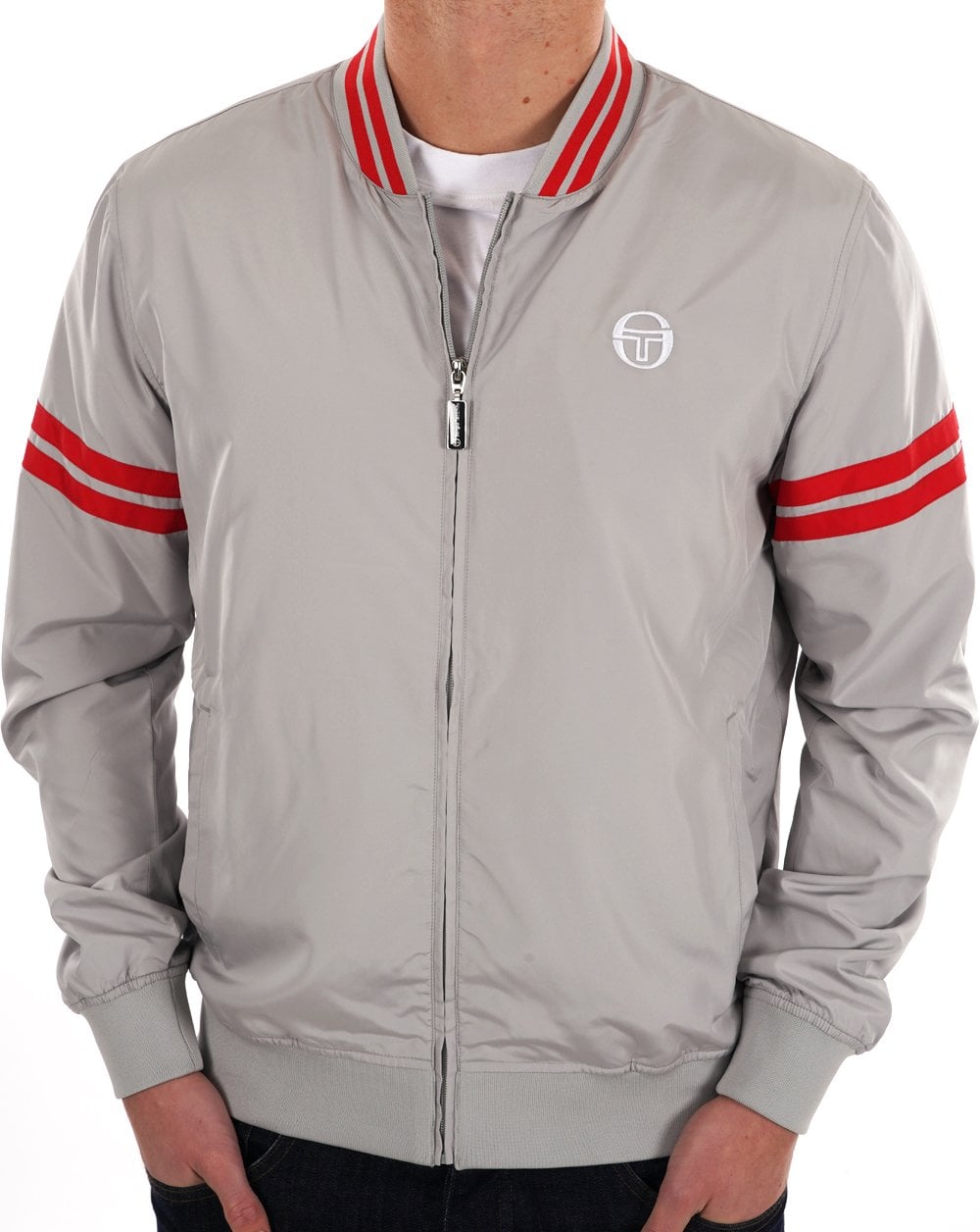 Sergio Tacchini Grello Bomber Jacket Grey