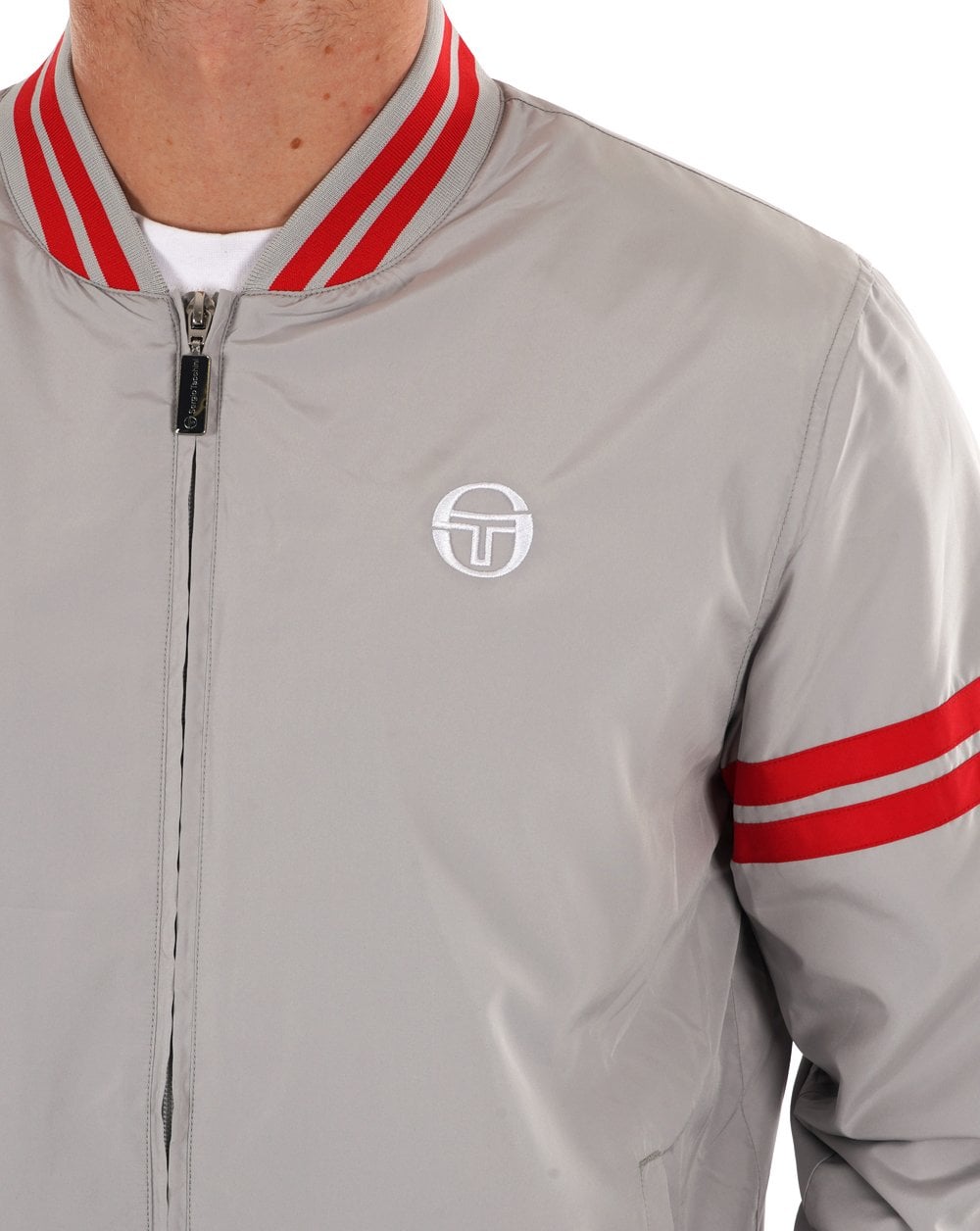 Sergio Tacchini Grello Bomber Jacket Grey