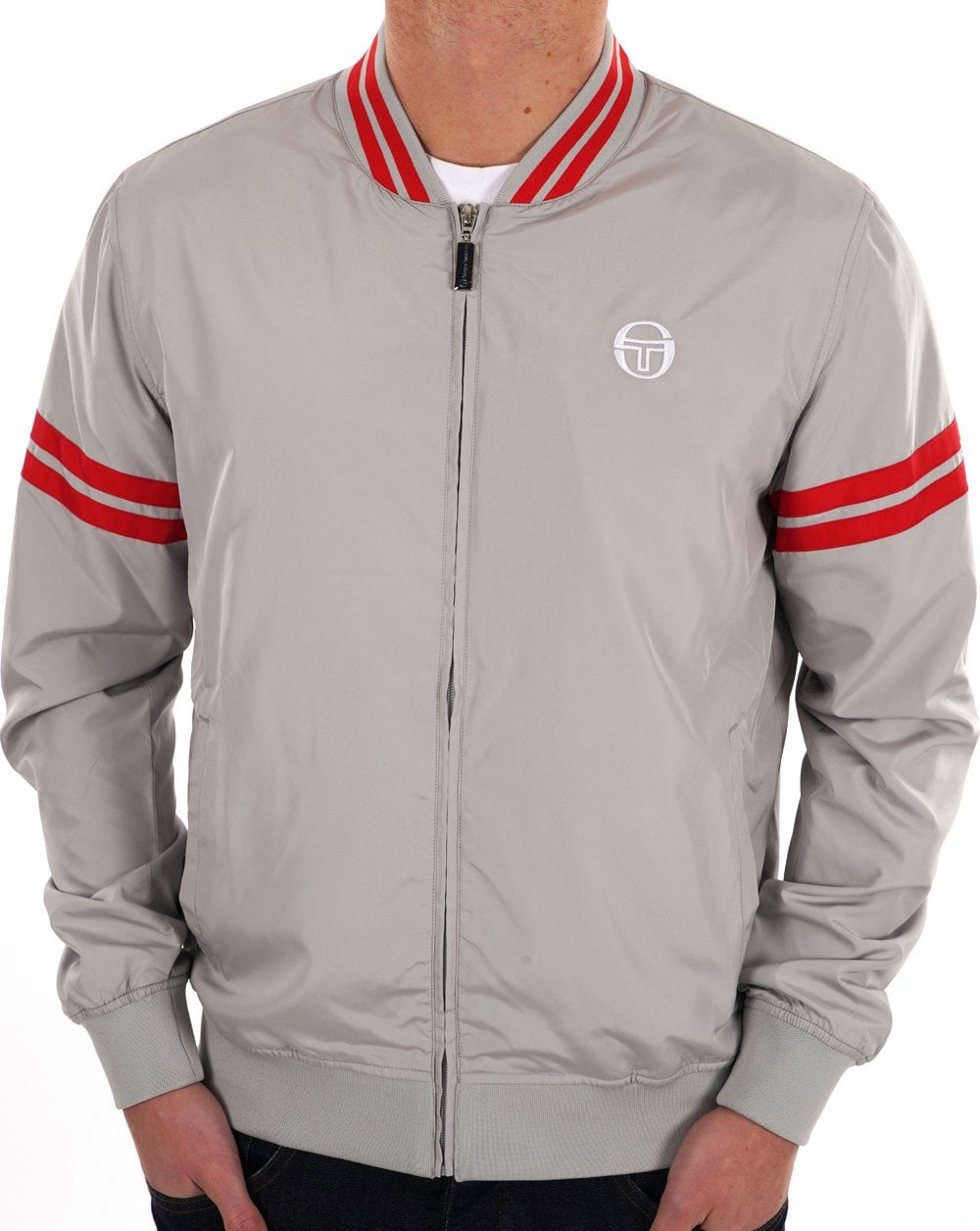 Sergio Tacchini Grello Bomber Jacket Grey