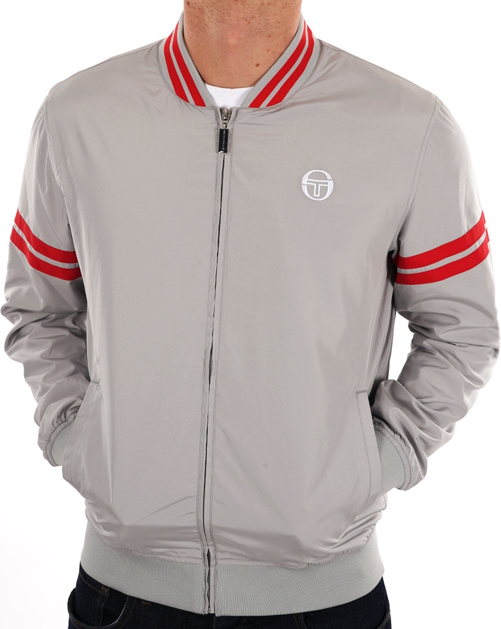 Sergio Tacchini Grello Bomber Jacket Grey