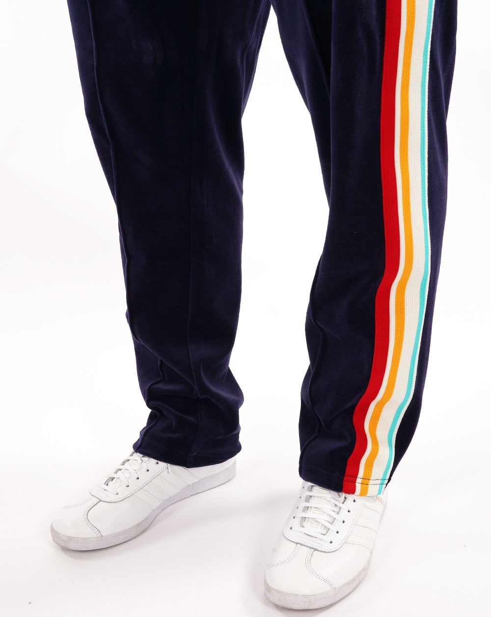 Sergio Tacchini Slice Velour Track Pants Navy Blue