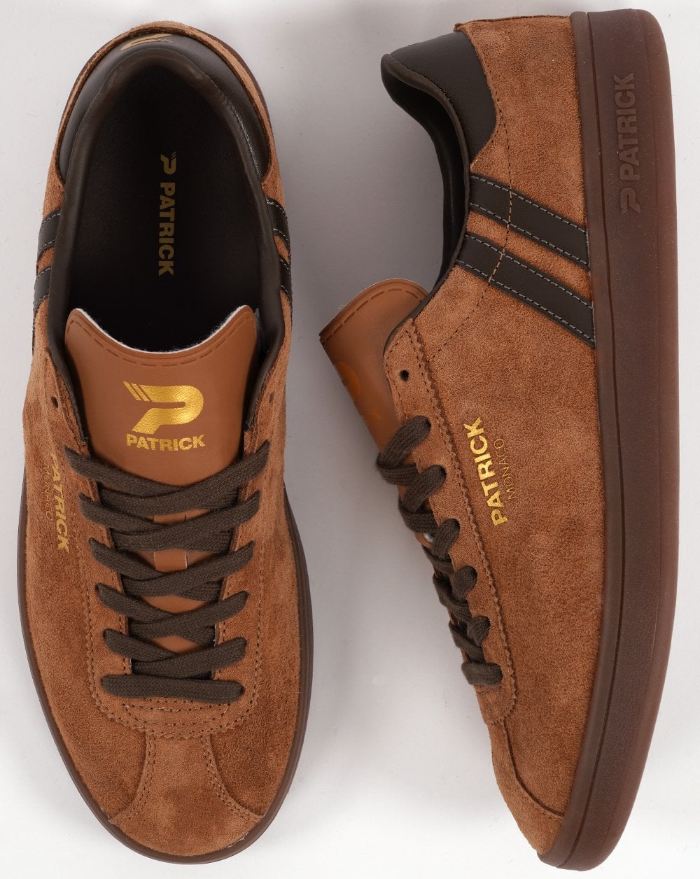 Patrick Monaco Trainers Camel Brown