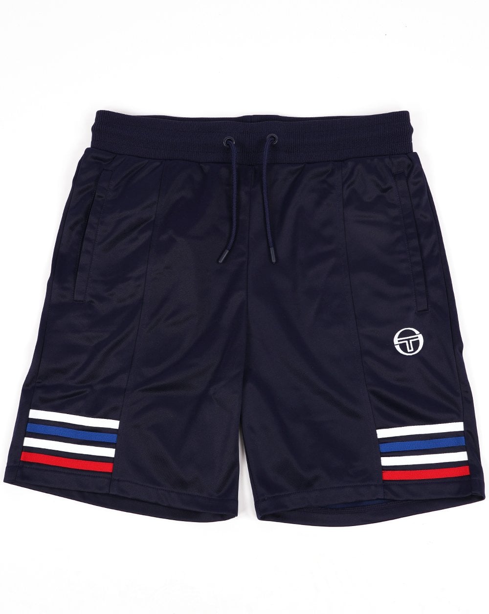 Sergio Tacchini Multi Stripe Shorts Navy Blue