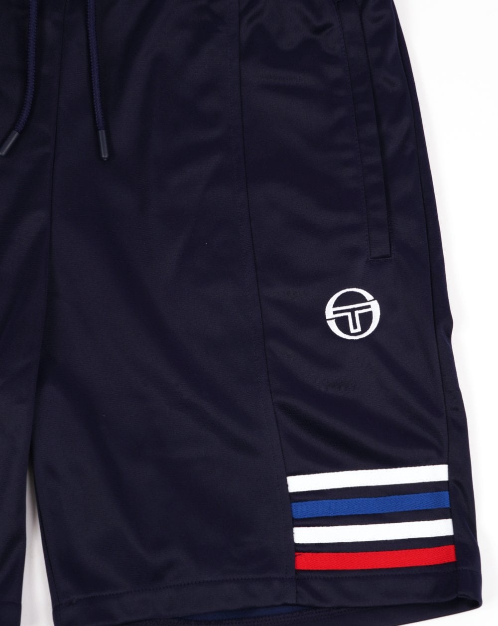 Sergio Tacchini Multi Stripe Shorts Navy Blue