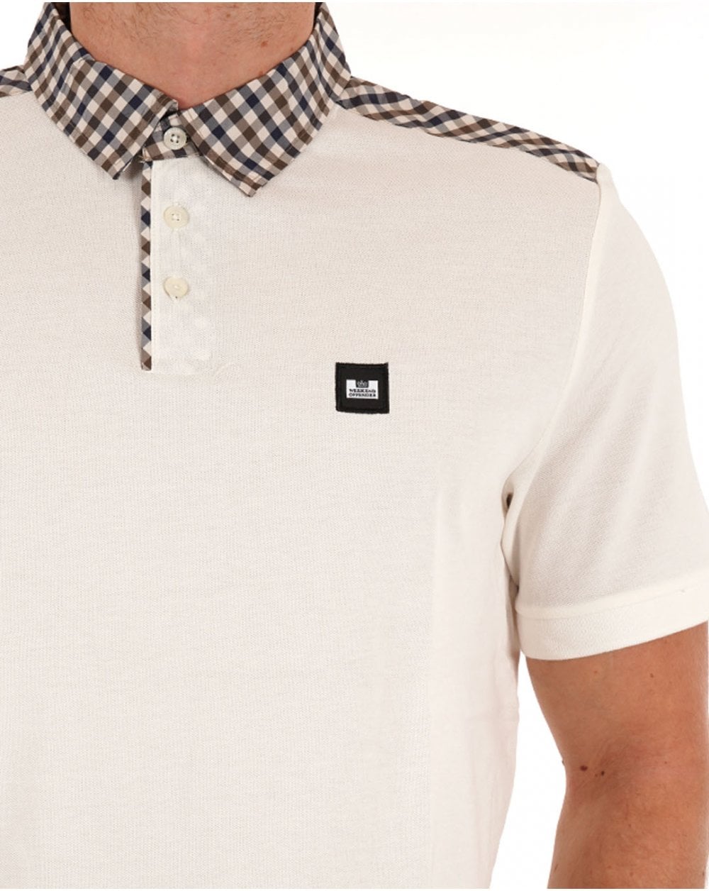Weekend Offender Costa Polo Shirt Off White