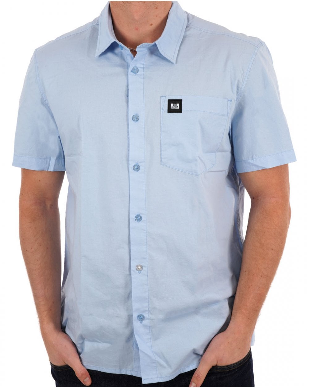 Weekend Offender Borak SS Shirt Sky Blue