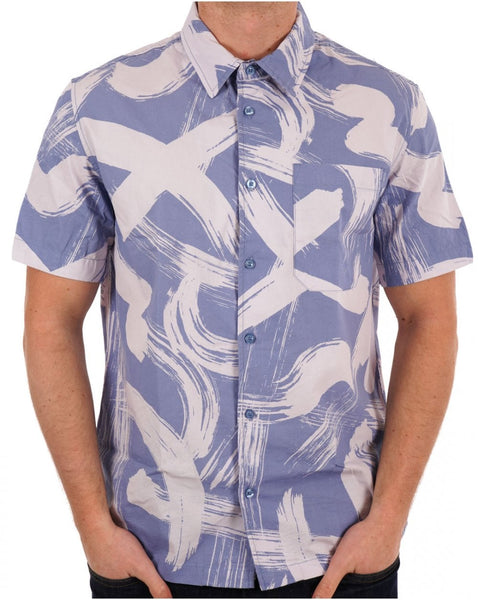 Weekend Offender Toshima Camo SS Shirt Soft Lilac
