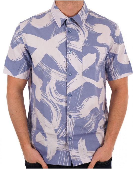 Weekend Offender Toshima Camo SS Shirt Soft Lilac