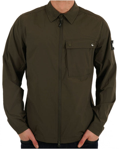 Weekend Offender Southbank Overshirt Khaki Green