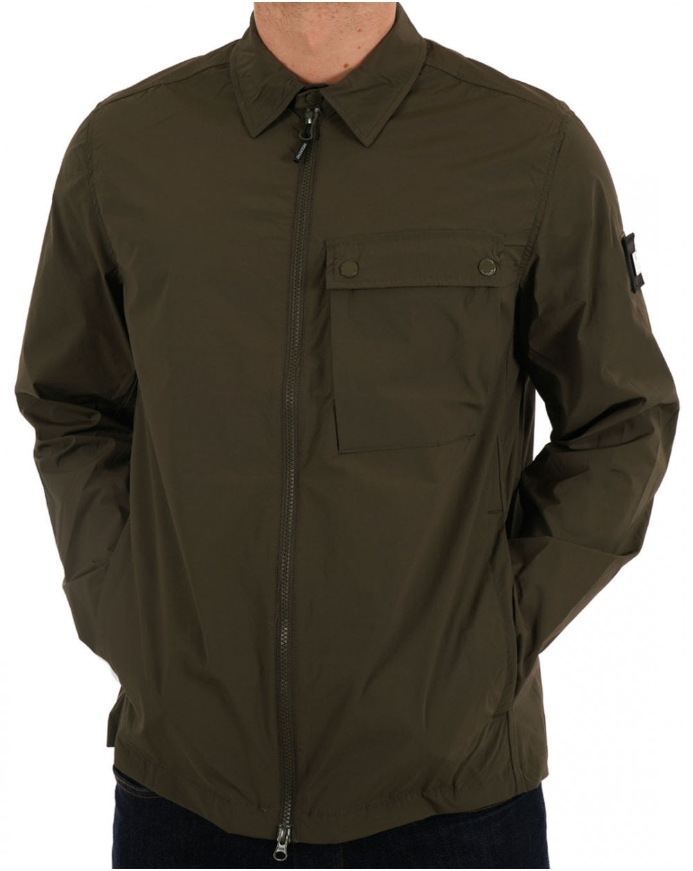 Weekend Offender Southbank Overshirt Khaki Green