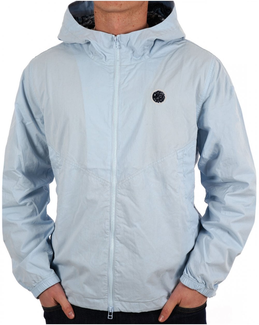 Pretty Green Feltham Hooded Jacket Light Blue