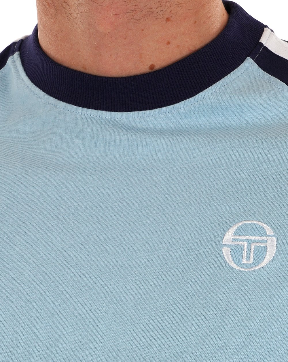 Sergio Tacchini Sky / Navy Retro Tee