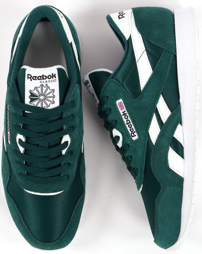 Reebok Classic Nylon Trainers Green/White