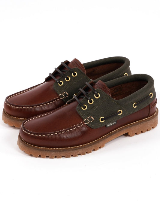 Barbour Deck Boat Shoe Mahogany