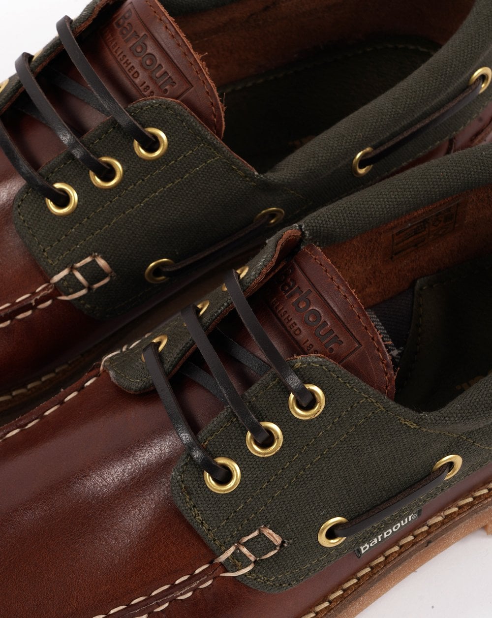 Barbour Deck Boat Shoe Mahogany