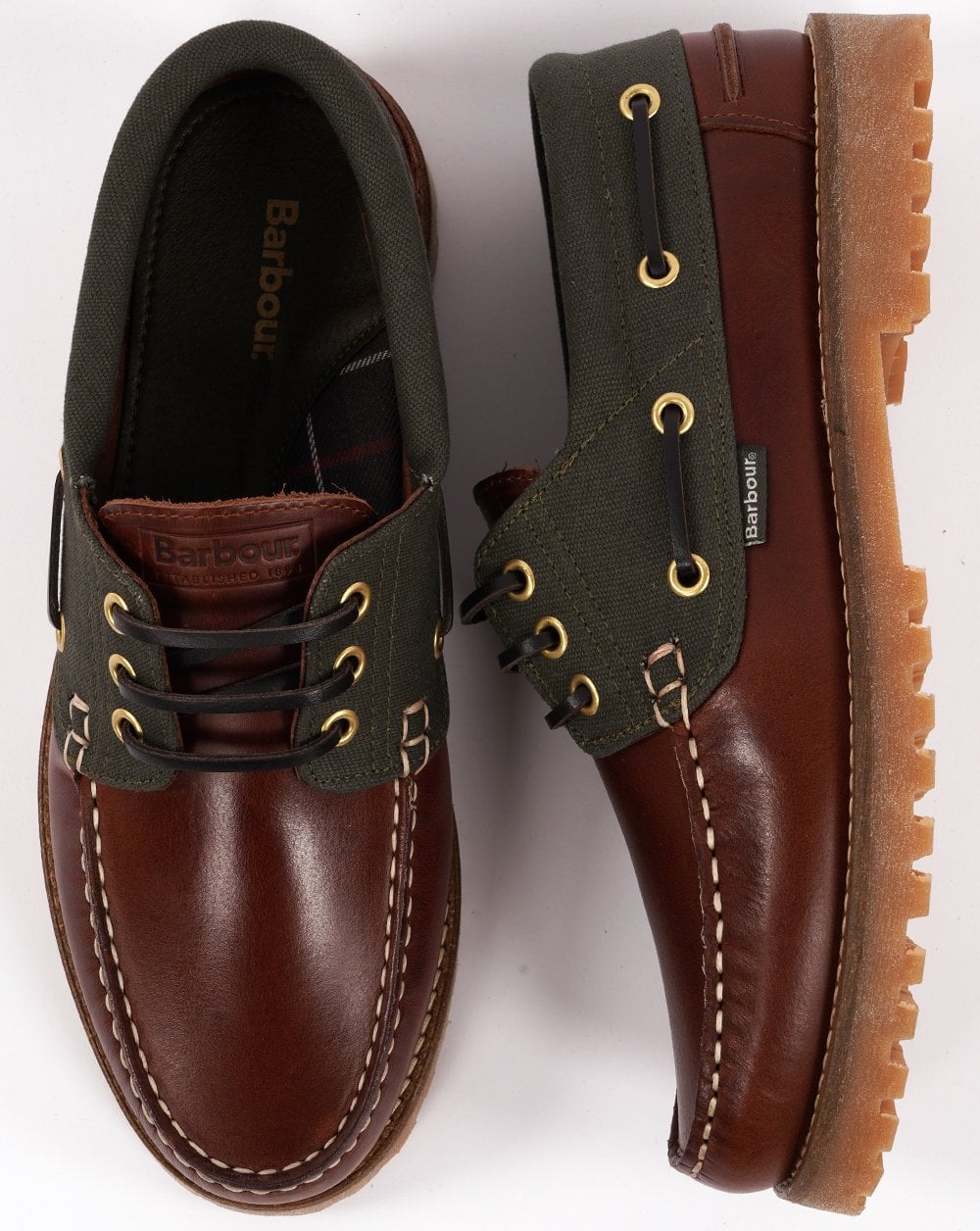 Barbour Deck Boat Shoe Mahogany